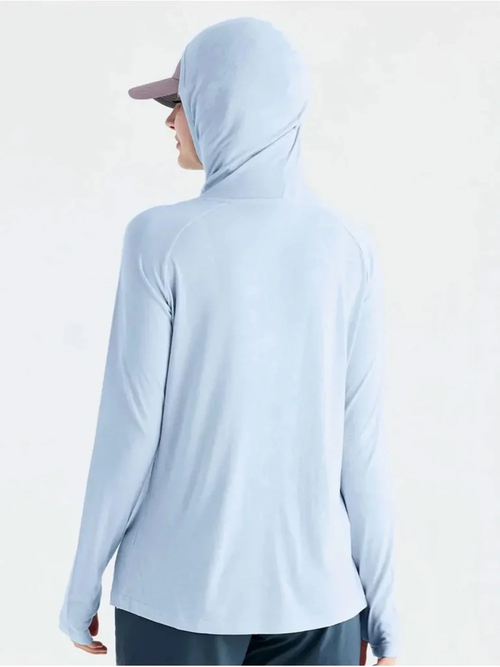 Sweaty Betty Light Blue Men's Crewneck Performance Sweater